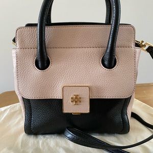 Tory Burch Small Black and Pink Crossbody